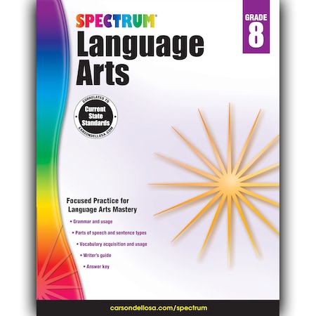 Language Arts Workbook, Grade 8, Paperback